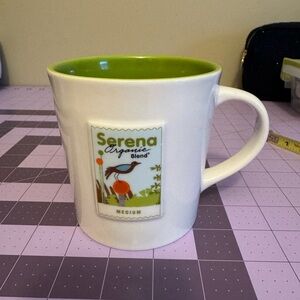 Starbucks Serena White Mug with Green Interior